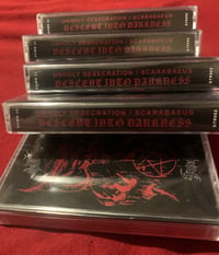 Image 3 of Unholy Desecration/Scarabaeus-Decent Into Darkness-Cassette Ep