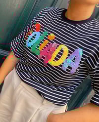 Image 2 of Camiseta bordada a man. FOLIADA RAIAS. talla S/M