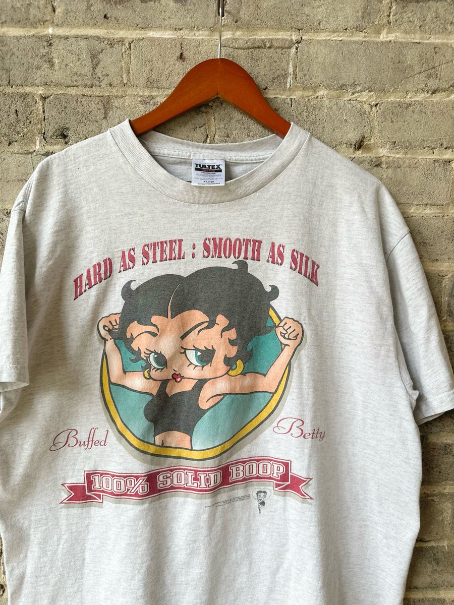Image of 1994 Vintage “BETTY BOOP HARD AS STEEL” Cartoon Tee, SIZE: XL