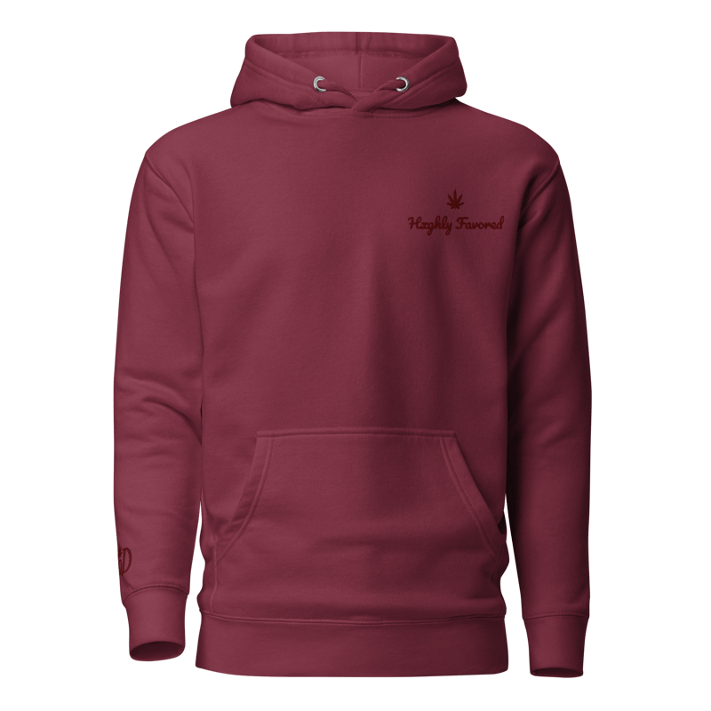 On G.o.D Sweatsuit- Highly Favored Hoodie- Maroon