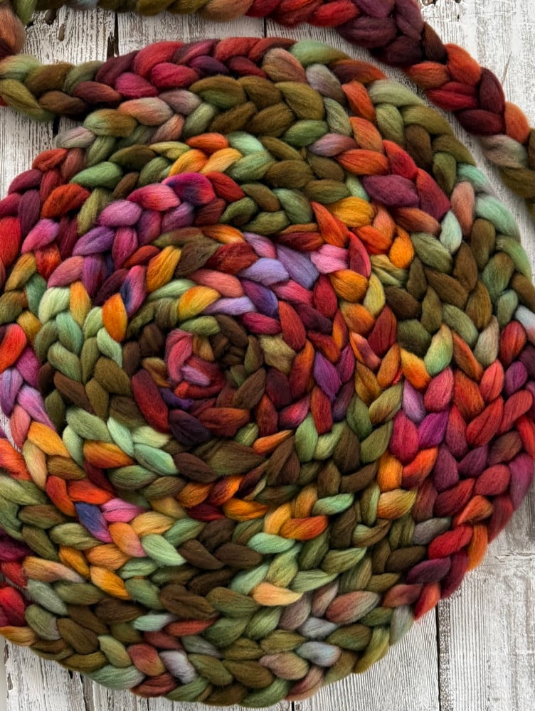  Rainbow Rust, on 9-Mile Cormo: 100% USA Cormo