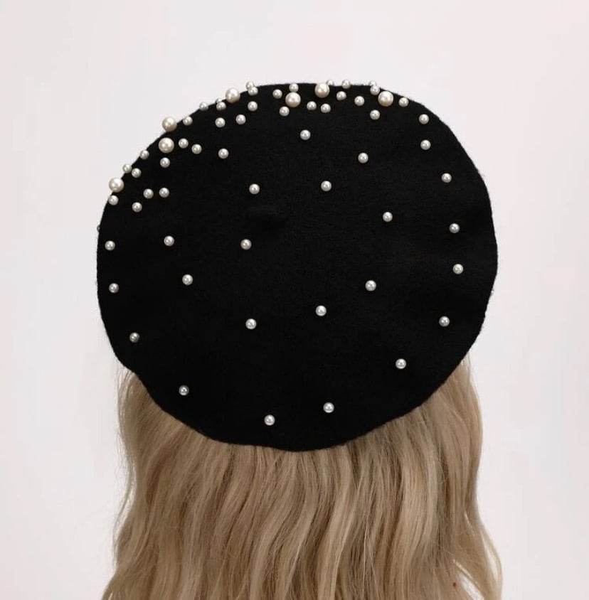 Image of “Pearl Beret Hat”