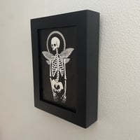 Image 2 of Skeleton And Flowers skeleton angel in Frame