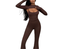 Image 1 of Round Neck 2 Piece Jumpsuit