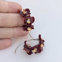 Image 1 of The Crimson Orchid Hoops