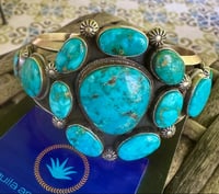 Image 4 of Freddie Maloney Turquoise cluster Cuff 