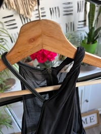 Image 3 of Helmut Lang black leather strip tank