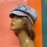 Image 6 of Acid wash Denim and Floral hat 