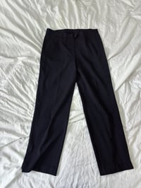 Image 3 of 00s Black striped pants // 40