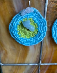 Image 2 of Bohemian Earrings in Blue Gems