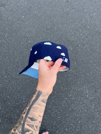 Image 3 of SKY BLUE BRIM  PARTLY CLOUDY ANEHEM ANGELS CUSTOM FITTED CAP