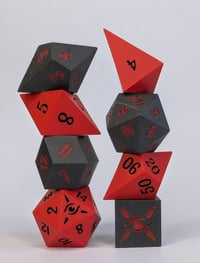 Image 1 of Queen of Hearts<br>Jesmonite 8 Piece Polyhedral set