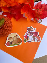 Image 2 of Autumn Animal Vinyl Stickers