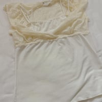 Image 2 of faux cami layer lace top