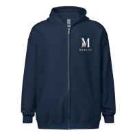 Image 3 of MamaFe Logo White Font Unisex heavy blend zip hoodie