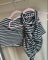 Image 3 of Crochet stripe backless shorts set - 5 colours 