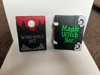 Image 1 of Halloween themed Toy Set witch and werewolf