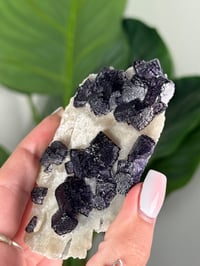 Image 2 of QR CODE PURPLE CUBIC FLUORITE -GUIZHOU CHINA- F