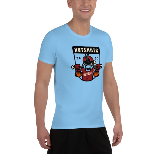 Hotshots Badge All-Over Print Men's Athletic T-shirt