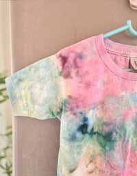 Image 2 of Ice dye T-shirt Celadon Kids