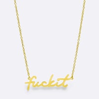 Image 4 of Hoops & Chains Fuck It Necklace 