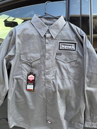 Image 1 of Dixxon x Braeburn long sleeve work shirt Grey