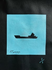 Image 2 of ‘Sunderland Ship’ (Turquoise) Tote Bag 