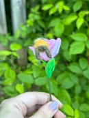 Image 2 of Tulip with felted bee 