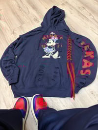 Small and large lace destroyed hoodie Minn