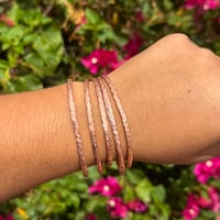 Image 2 of Solid Copper Cuff/Bangle (Individual, Set of 3 or Set of 5)