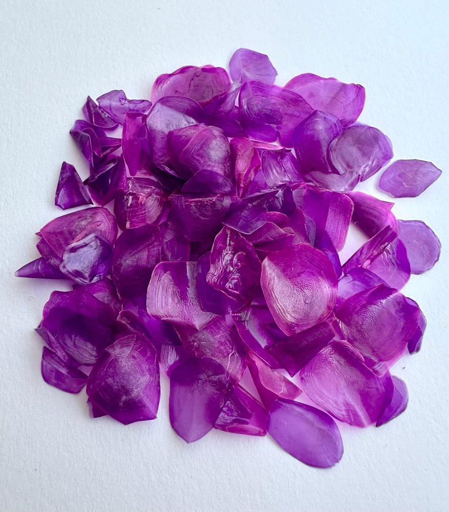 Image of Dyed fish scales - Mixed purple