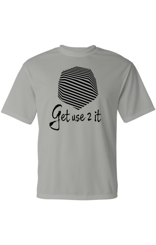 Image of Get Use 2 It Logo Tshirt Silver/Black