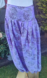 Image 9 of Milan Hareems/ Bloomer/ Balloon  trousers with matching head scarf -lilac upto 14 uk