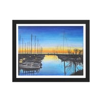 Image 2 of Moored in Peace - Framed poster