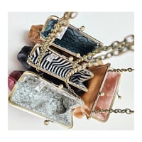 Image 3 of Pleated Leather Handbag/Clutch