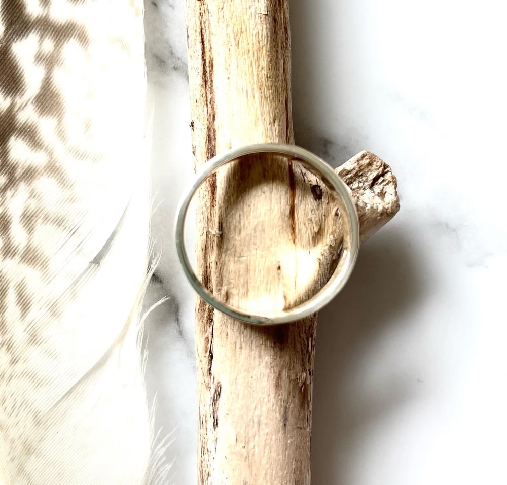 Handmade Sterling Silver 'WORKING CLASS' Stacking Ring 925