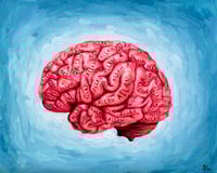 Metacognition Original Oil Painting 