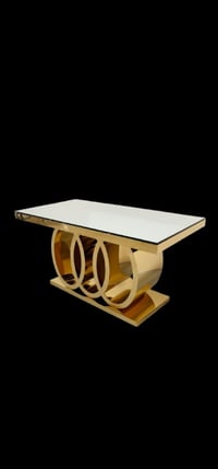 Image 3 of Stainless Audi Sweetheart Table 150*80*75cm 