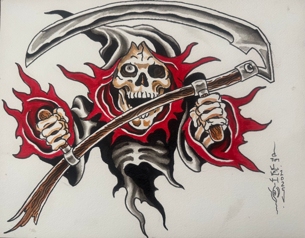 Image of Tim Lehi “Reapers & Wolves #113” Original Art