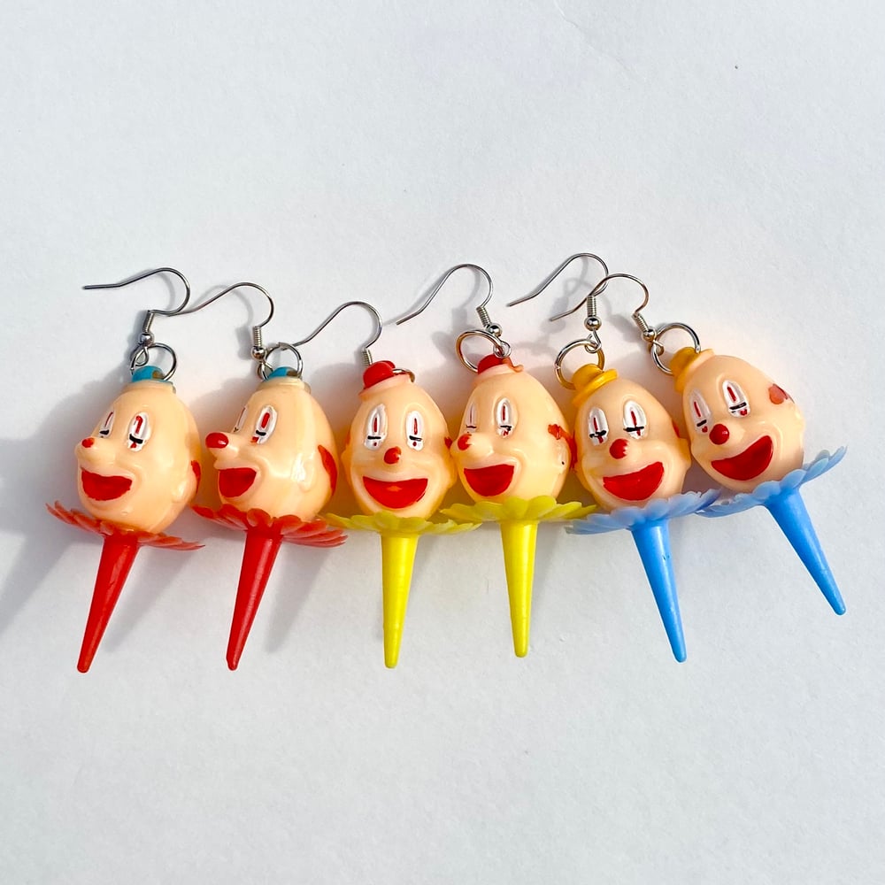 Image of Retro Clown Earrings