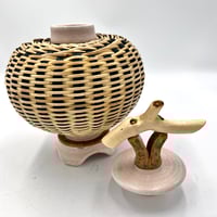 Image 3 of Cream Jar with twig