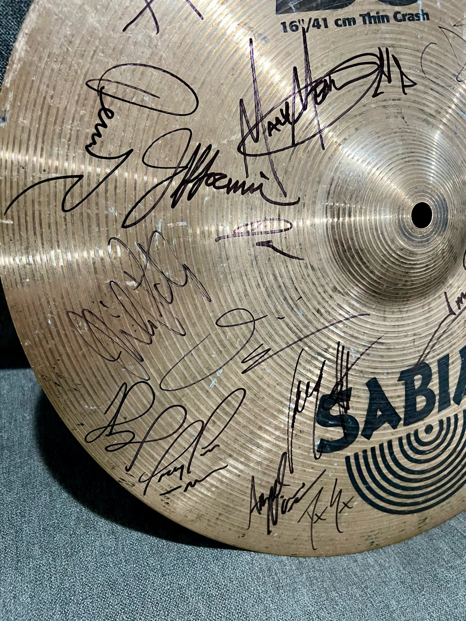 Image of Signed Metal Allegiance Sabian Cymbal