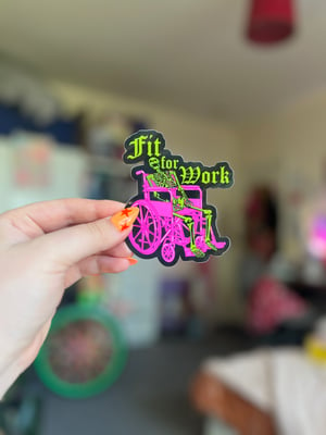 Image of Fit for Work Vinyl Stickers