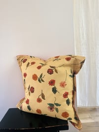 Image 2 of Cotton/Linen Zinnia Cushion Cover
