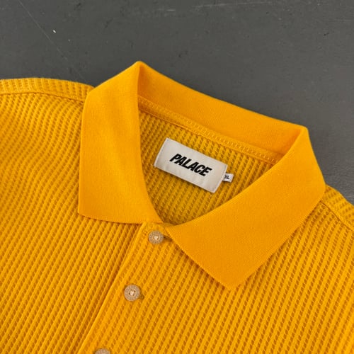 Image of BNWT SS 18 Palace Waffle Long Sleeve Polo Shirt, Size XL