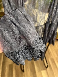 Image 3 of blue lace cover up