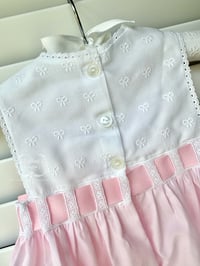 Image 2 of 12mo Bow Pique Primrose Sunsuit