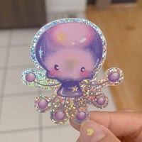 Image 1 of glitter jellyfish sticker