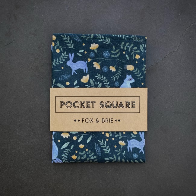 Woodland Critter Pocket Square