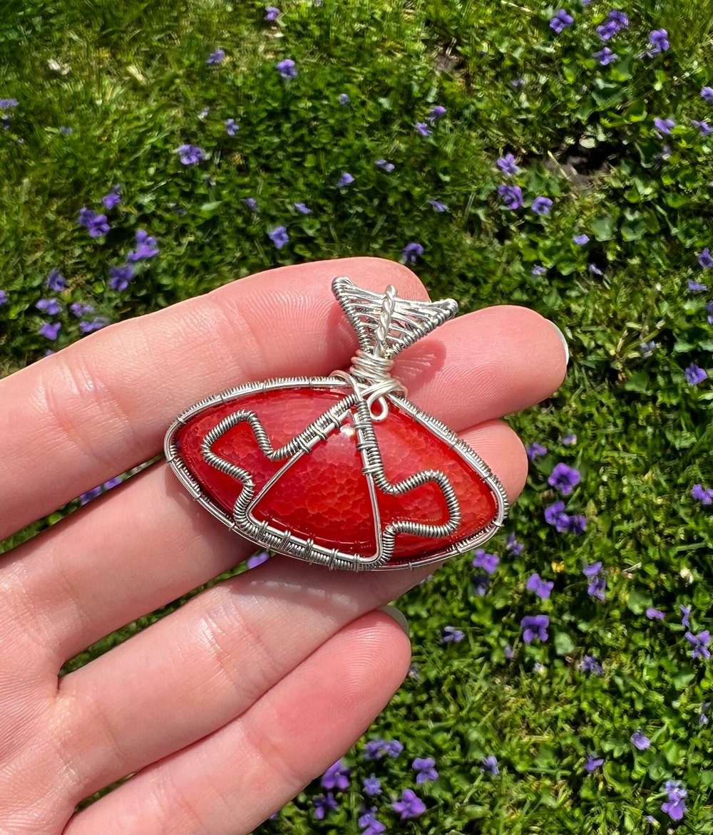 Red Agate Wakaan Pendant 